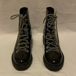 Forever 21 Patent Leather Combat Boots